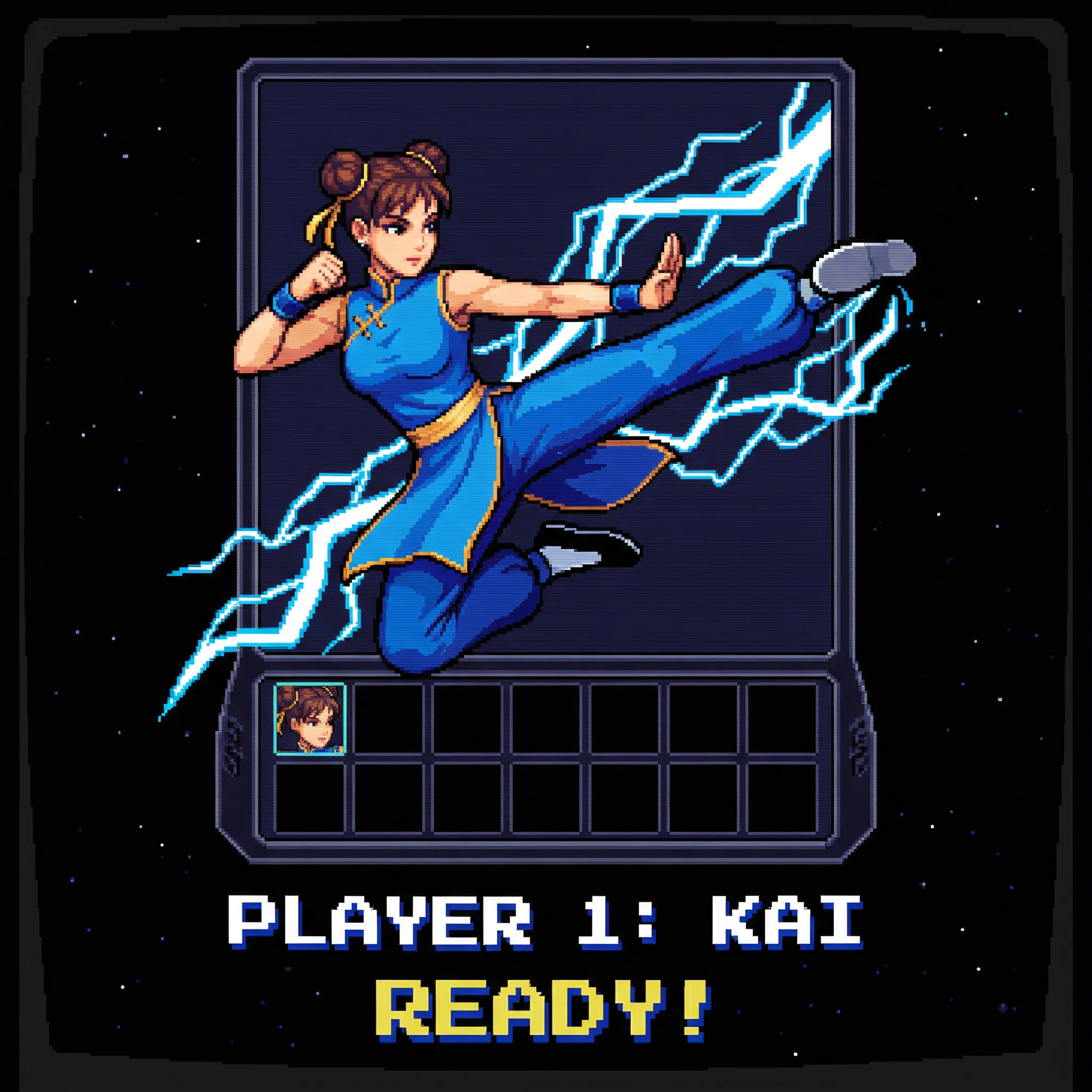 格斗家春丽的像素头像 - ag捕鱼 角色